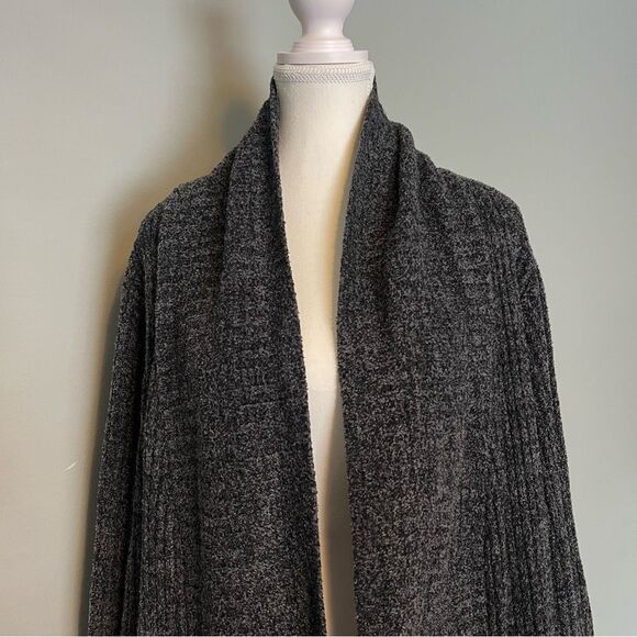 Barefoot Dreams Cozychic Lite Cardigan Pus Size 3X in Charcoal Gray STYLE 494 - Picture 4 of 9